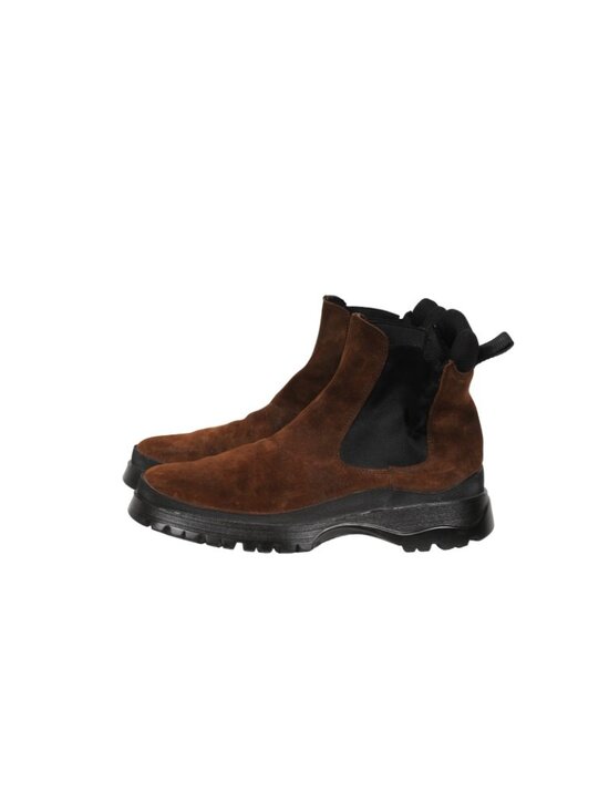 Prada Men Brixxen Chelsea Boots Size US 10.5 UK 9.5 Brown Suede Chunky Sole main image 11